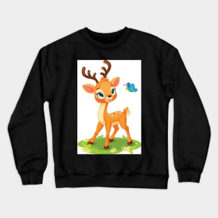 deer kids childrens day Crewneck Sweatshirt